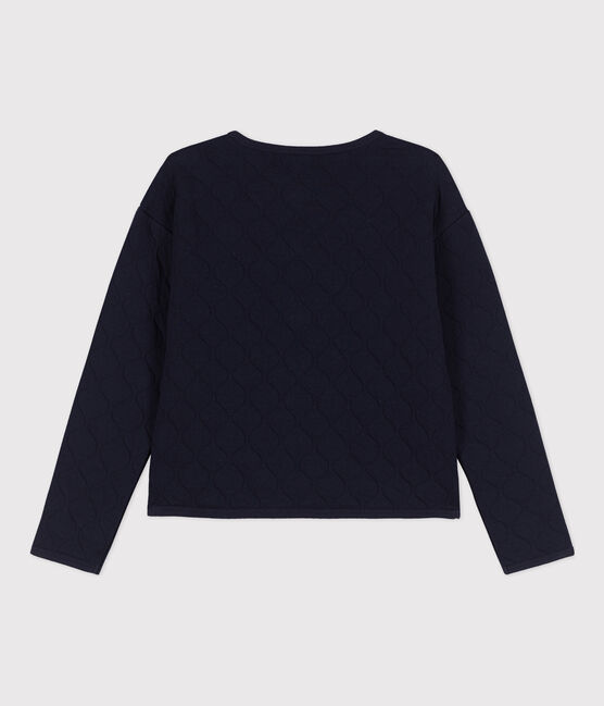 Cárdigan de túbico acolchado para mujer azul SMOKING