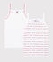 Lote de 2 camisetas de tirantes "Petit Bateau Je t'aime" de niña variante 1