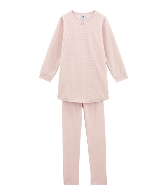 Pijama para niña rosa JOLI/gris CONCRETE