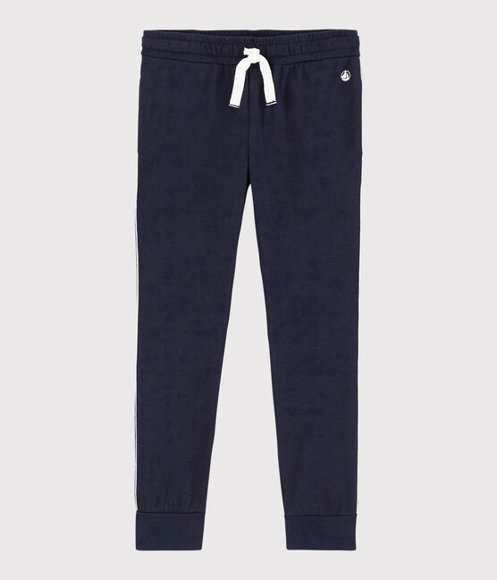 Pantalón de chándal de punto de niño azul SMOKING
