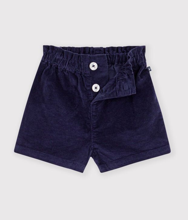 Shorts lisos de terciopelo para beb&eacute; SOIR