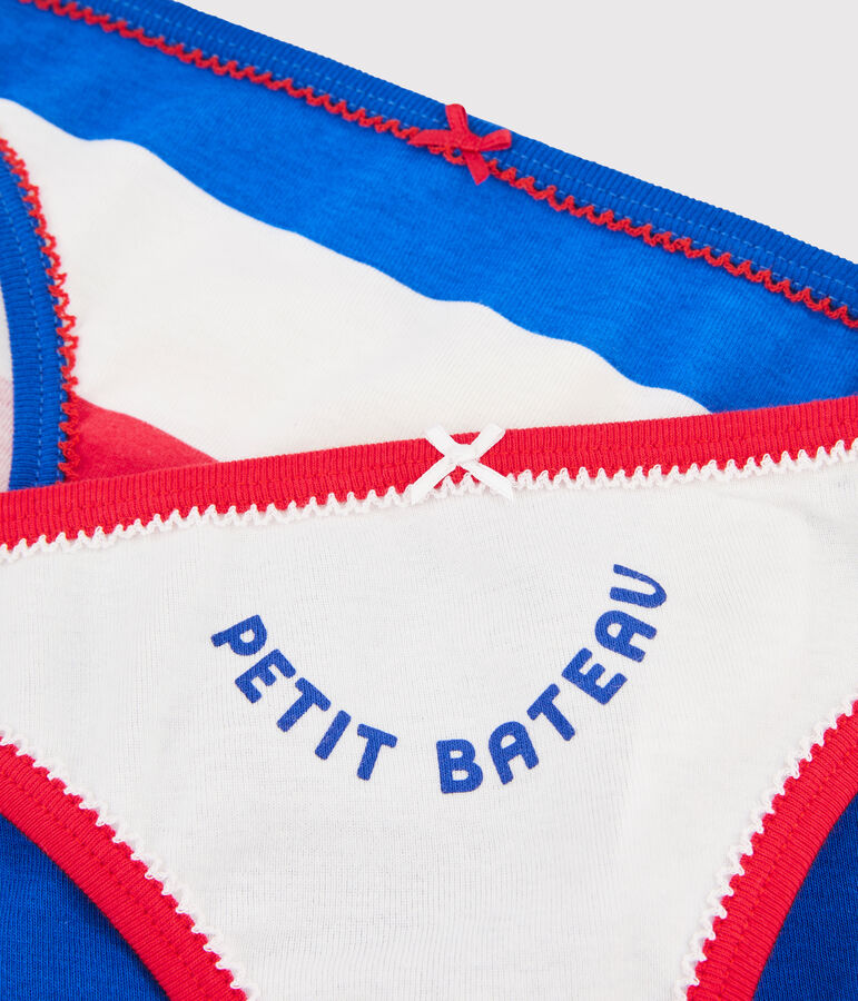 Lote de 2 braguitas Made in France multicolor