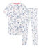 Pijama de punto para niña blanco MARSHMALLOW/blanco MULTICO