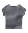 Camiseta de lino rayas para mujer azul SMOKING/blanco LAIT