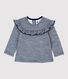 Blusa de lana y algodón de bebé