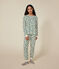 Pijama de algodón con estampado de árbol de Navidad para mujer blanco AVALANCHE/ MULTICO