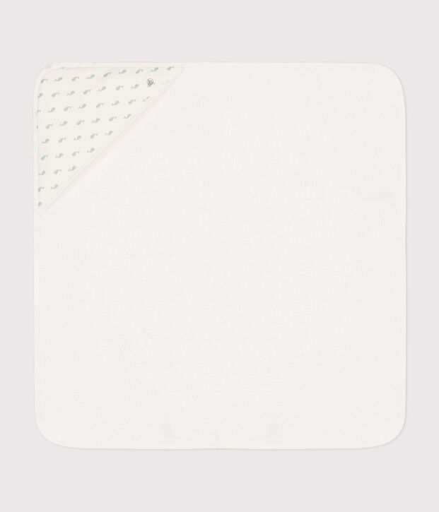 Capa de ba&ntilde;o para beb&eacute; blanco/verde