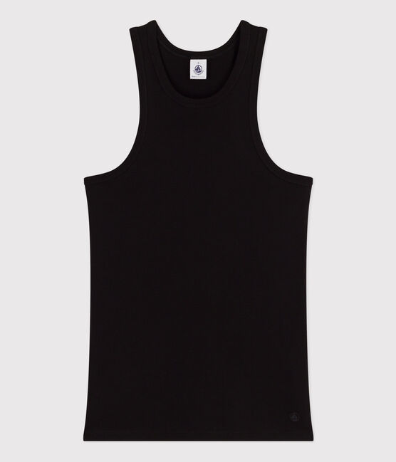 Camiseta sin mangas de algodón para mujer negro BLACK