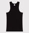 Camiseta sin mangas de algodón para mujer negro BLACK
