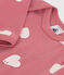 Body de manga larga de algodón para bebé rosa ROSEWOOD/ MARSHMALLOW