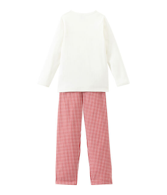 Pijama para niña rojo TERKUIT/blanco MARSHMALLOW