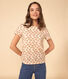 Camiseta LA RECTA de algodón con cuello redondo para mujer