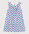 Camisón infantil de algodón y lyocell con flores blanco MARSHMALLOW/blanco MULTICO