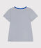 Camiseta Le Droit de algodón con cuello redondo para mujer blanco MARSHMALLOW/azul MEDIEVAL