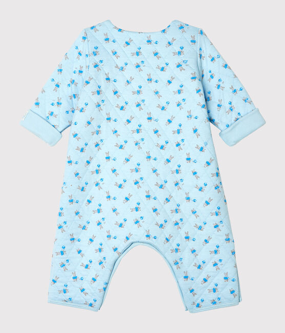 Mono largo de bebé unisex azul FRAICHEUR/blanco MULTICO
