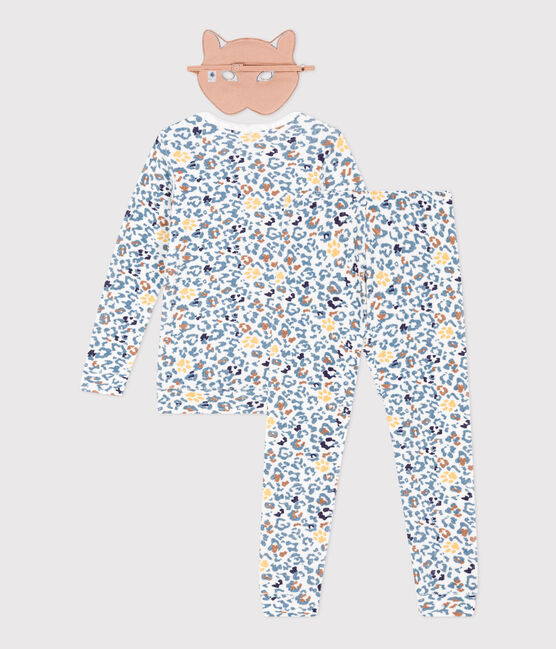 Pijama disfraz con y máscara para niño/niña blanco MARSHMALLOW/blanco MULTICO
