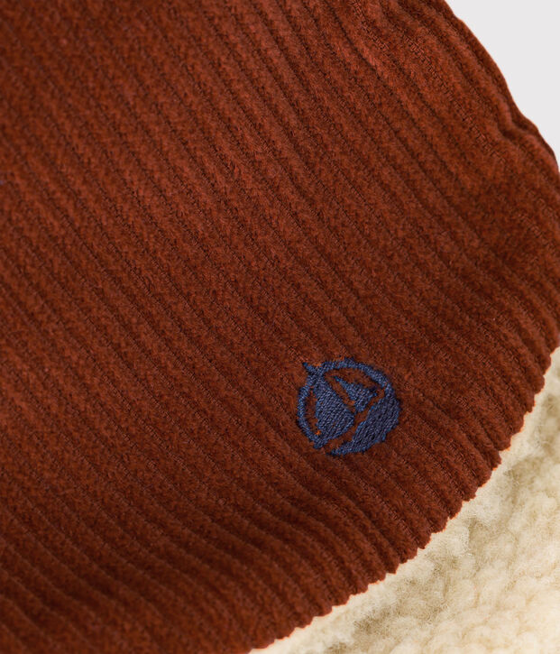 Gorro chapka para ni&ntilde;o/ni&ntilde;a marron/crudo
