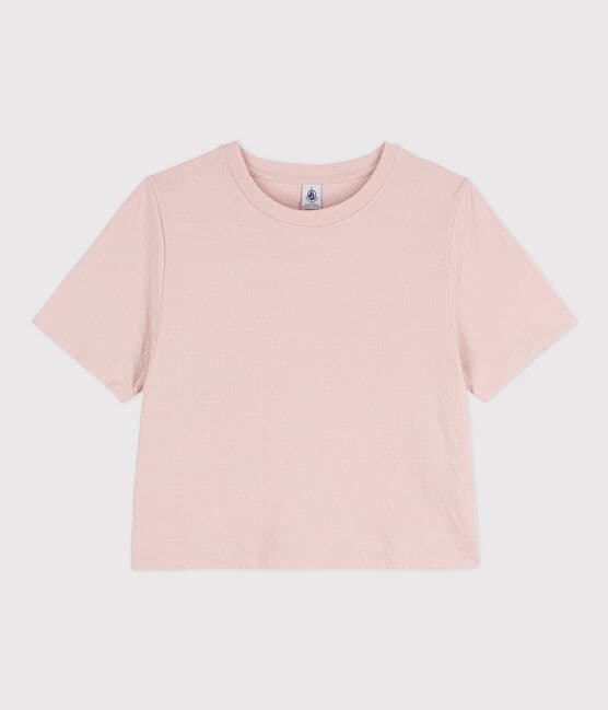 Camiseta LE BOXY de algodón para mujer rosa SALINE