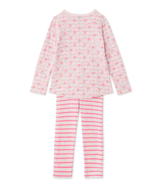 Pijama de túbico reversible para niña rosa VIENNE/rosa ROSE/ MULTICO