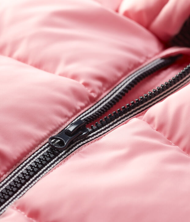 Chaqueta alcolchada de poli&eacute;ster para beb&eacute;. rosa