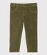 Pantalón de terciopelo de bebé.