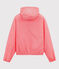 Cortavientos corto unisex rosa GROSEILLER/blanco MARSHMALLOW