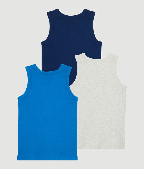 Juego de 3 camisetas de tirantes con tema de París de niño de algodón variante 1