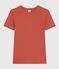 Camiseta L'ICONIQUE de algodón con cuello redondo para mujer marron FAMEUX