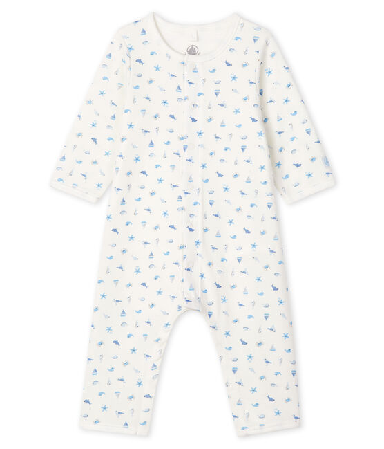 Bodyjama sin pies para bebé de punto blanco MARSHMALLOW/blanco MULTICO