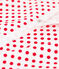 Pelele de punto con lunares de bebé blanco ECUME/rojo TERKUIT