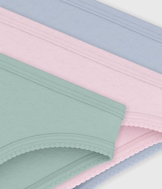 Juego de braguitas infantiles de algodón lisas variante 1