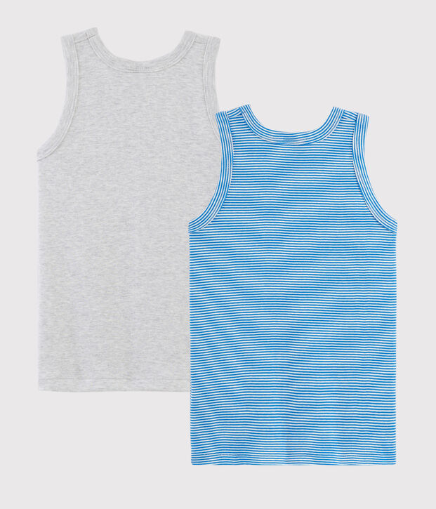 Lote de 2 camisetas de tirantes para ni&ntilde;o peque&ntilde;o multicolor