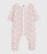 Pijama de terciopelo con estampado de flores para bebé