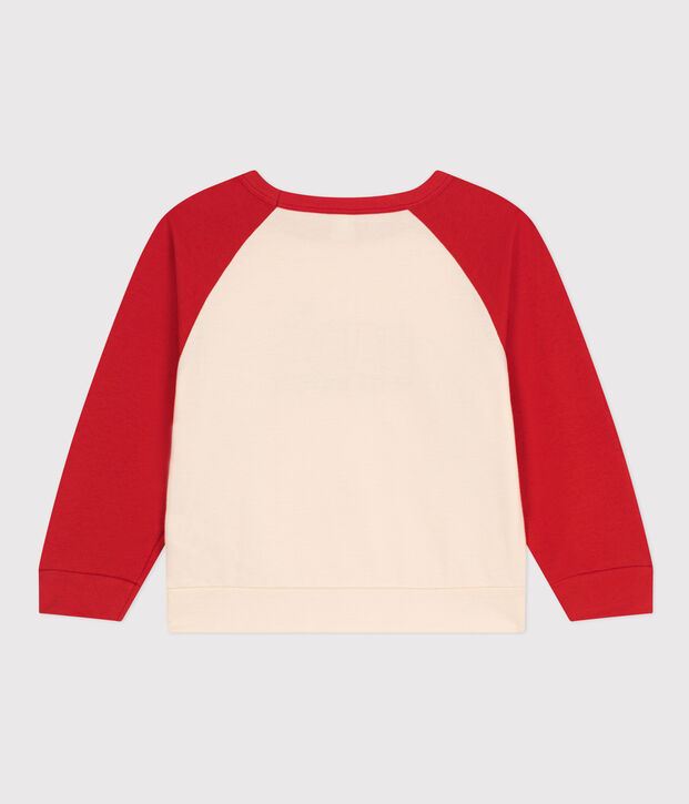 Sudadera infantil de felpa ligera rojo/rojo