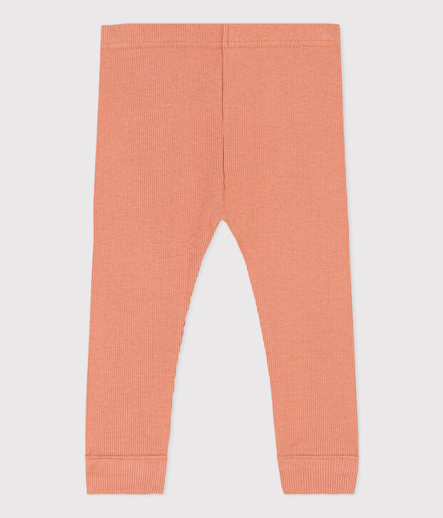 Leggings de algod&oacute;n para beb&eacute; rosa