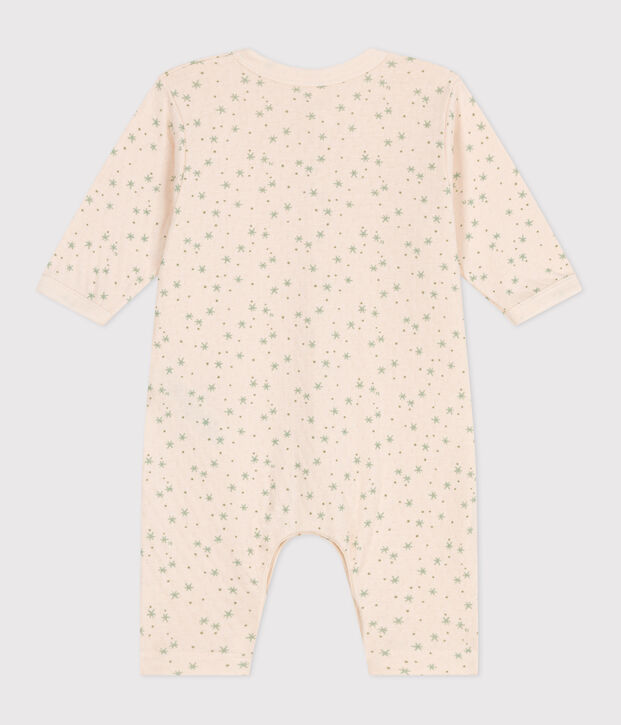Pelele de algod&oacute;n con estampado de estrellitas para beb&eacute; crudo/multicolor