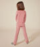 Pijama infantil liso de terciopelo rosa ROSEWOOD