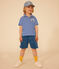 Pantalón corto de tejido vaquero para niño azul BLEU DELAVE