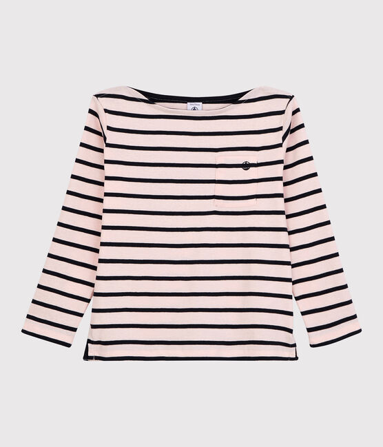 Camiseta de algodón de niña/niño rosa MINOIS