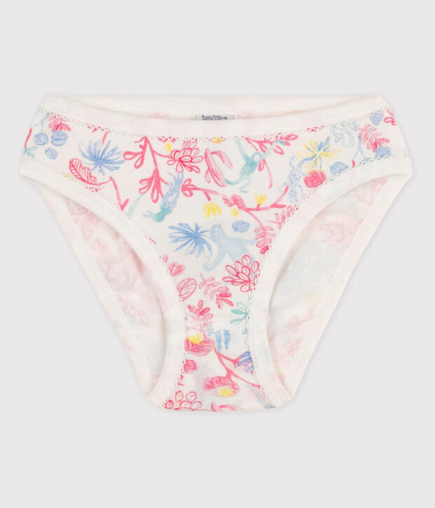 Braguita de algod&oacute;n de ni&ntilde;a blanco/multicolor