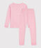 Pijama infantil muy ajustado de algod&oacute;n con estampado rosa/multicolor