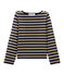 Jersey marinero de manga larga para niña azul SMOKING/marron BRINDILLE BRILLANT