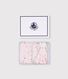 Conjunto de regalo con vestido y doudou de algod&oacute;n con estampado de flores para beb&eacute;