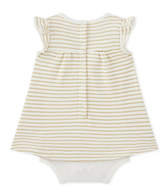 Vestido body de rayas bebé niña blanco MARSHMALLOW/amarillo DORE