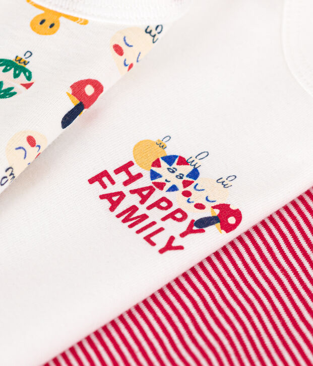 Juego de 3 bodis de algod&oacute;n de manga larga de Navidad para beb&eacute; multicolor