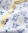 Pijama de punto para bebé niño gris POUSSIERE/blanco MULTICO
