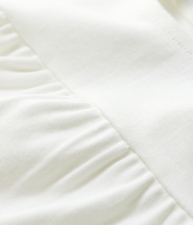 Blusa de algod&oacute;n de beb&eacute; blanco