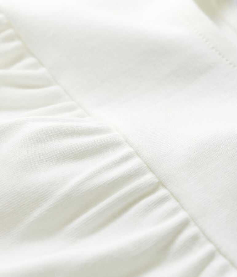 Blusa de algod&oacute;n de beb&eacute; blanco