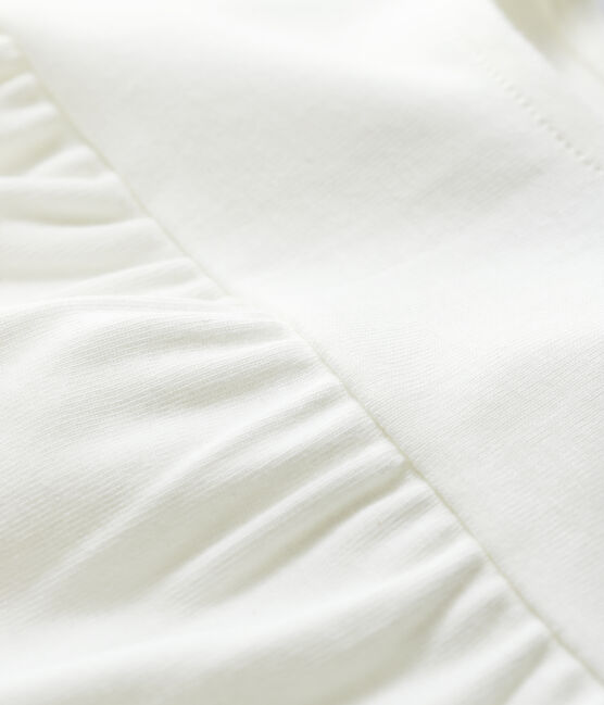 Blusa de algodón de bebé blanco MARSHMALLOW