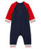 Mono largo en muletón para bebé niño azul SMOKING/rojo TERKUIT